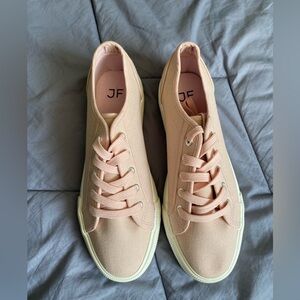 JustFab first timer Women's Pink Canvas Sneakers